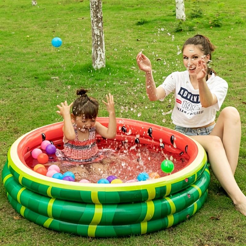 Watermelon Pattern Inflatable Baby Kiddie Pool Summer Fun Swimming Pool