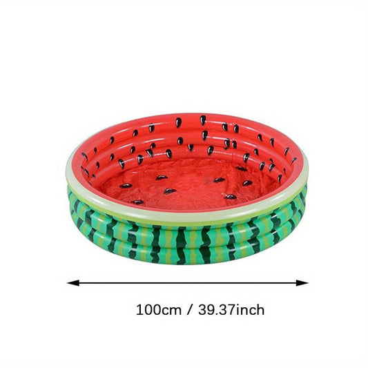 Watermelon Pattern Inflatable Baby Kiddie Pool Summer Fun Swimming Pool
