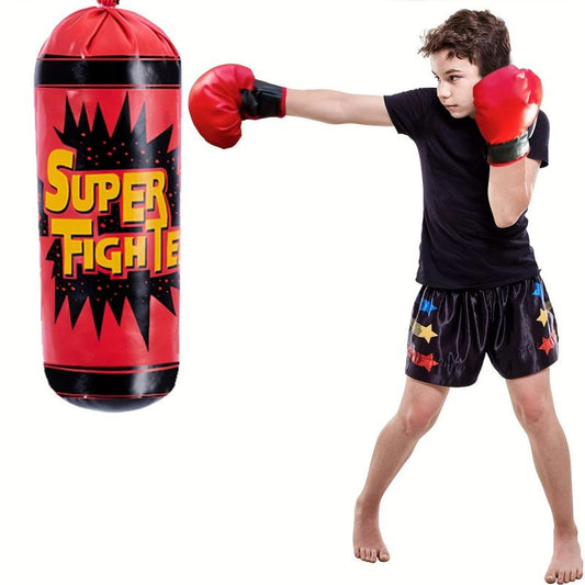 Boxing Gloves & Sandbag Set - Fill Sandbags Yourself