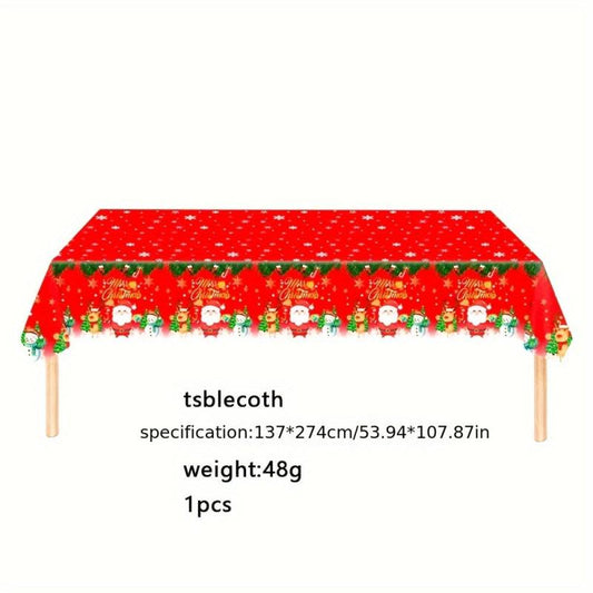 24pcs Christmas Paper Cup Plate Tissue Tableware Party Set