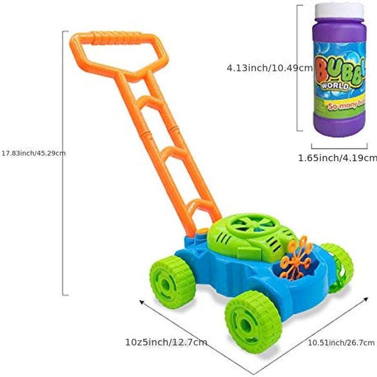 Toddler Bubble Lawn Mower Bubble Blower Summer Outdoor Toy