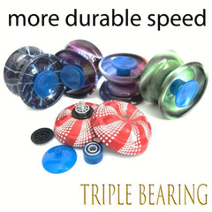 1 Pc Metal Three Bearing Yo Yo Ball Upgraded Three Bearing Yo Yo Ball Dazzling