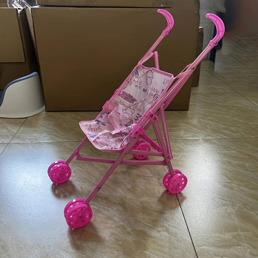 Doll Stroller Nursery Furniture Toys Carriage Foldable Gift Stroller Toy