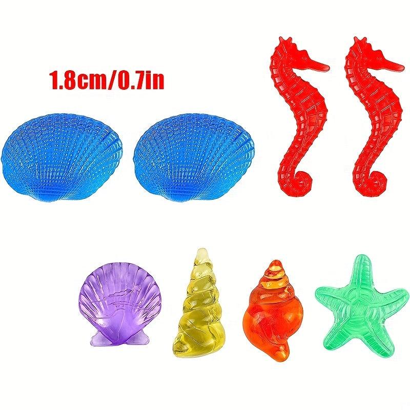 120pcs Acrylic Gems Mermaid Party Decor Plastic Sea Shells Starfish