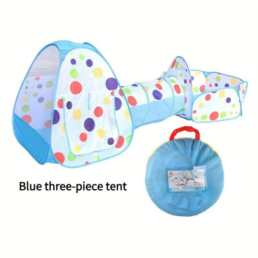Kids Ball Pool Tunnel Tent Baby Crawl Shooting Game Toy House