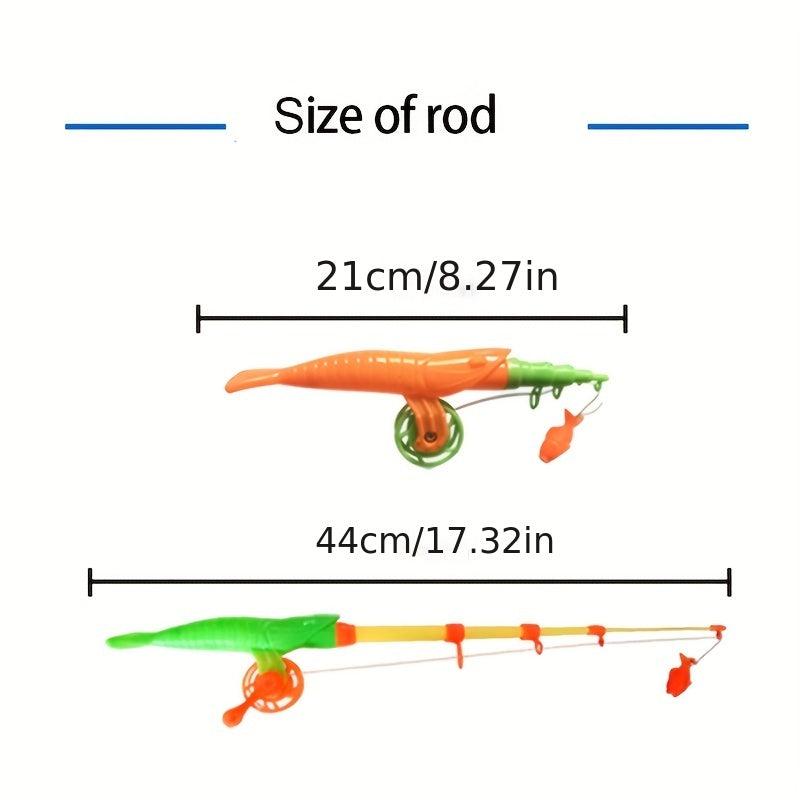 Kids Magnetic Fishing Toys Set Inflatable Pool with Air Pump