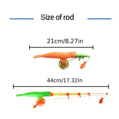 Kids Magnetic Fishing Toys Set Inflatable Pool with Air Pump