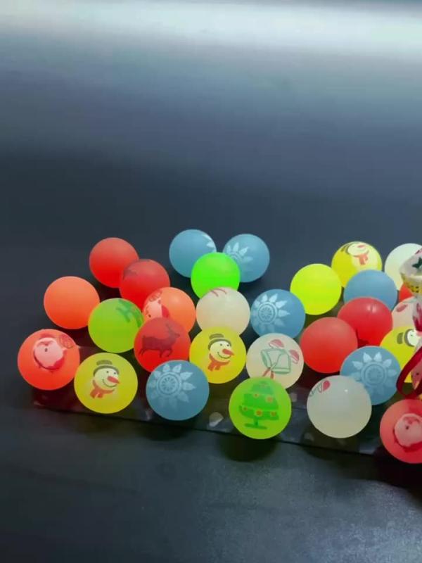 6pcs Decor Toys Small Bouncing Balls Christmas Party Balls