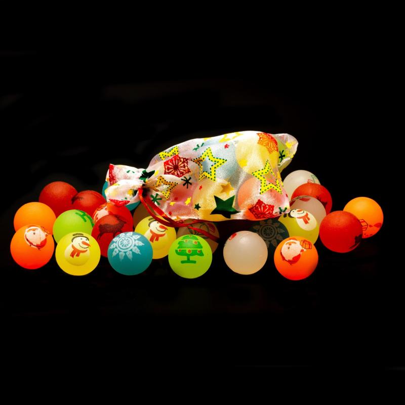 6pcs Decor Toys Small Bouncing Balls Christmas Party Balls