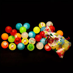 6pcs Decor Toys Small Bouncing Balls Christmas Party Balls