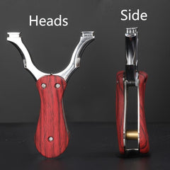 Outdoor Practice Slingshot Alloy Gram Folding Elastic Frame Flat