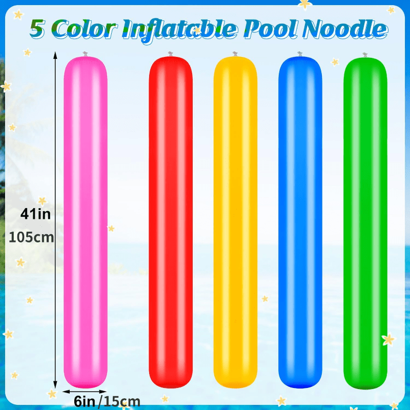 Inflatable Pool Noodles Water Games Toy Float Stick