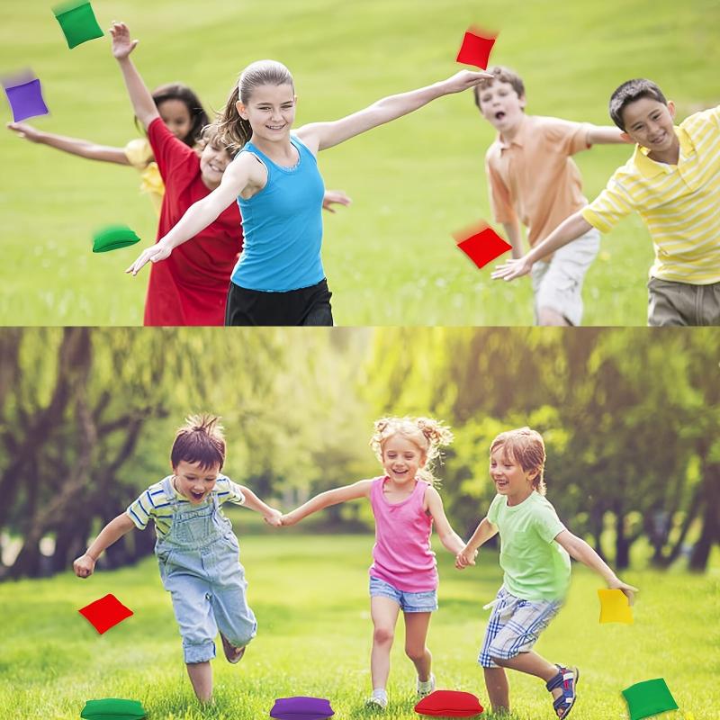 8pcs Nylon Bean Bags Family Games Bean Bag Toss Game Supplies