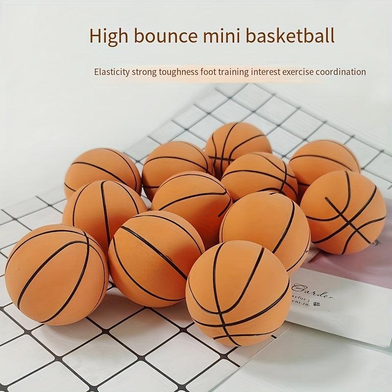 Mini Rubber Basketball for Kids - Perfect Stress Relief Gift