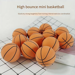 Mini Rubber Basketball for Kids - Perfect Stress Relief Gift