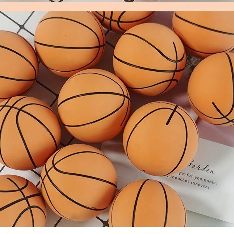 Mini Rubber Basketball for Kids - Perfect Stress Relief Gift