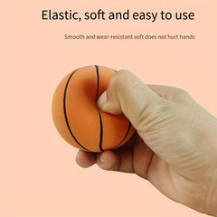 Mini Rubber Basketball for Kids - Perfect Stress Relief Gift