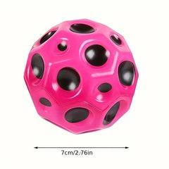 2pcs PU High Elastic Moon Children's Indoor And Outdoor Racket Ball Elastic Ball