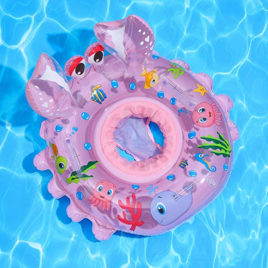 Crab Baby Swimming Ring 0-4 Years Inflatable Floating Underarm Ring