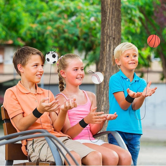 Sports Wrist Balls Set - Basketball, Football, Baseball, Tennis