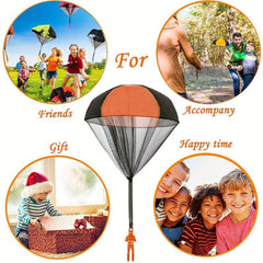 4pcs Parachute Toys Outdoor Flying Toys Parachute Jumping