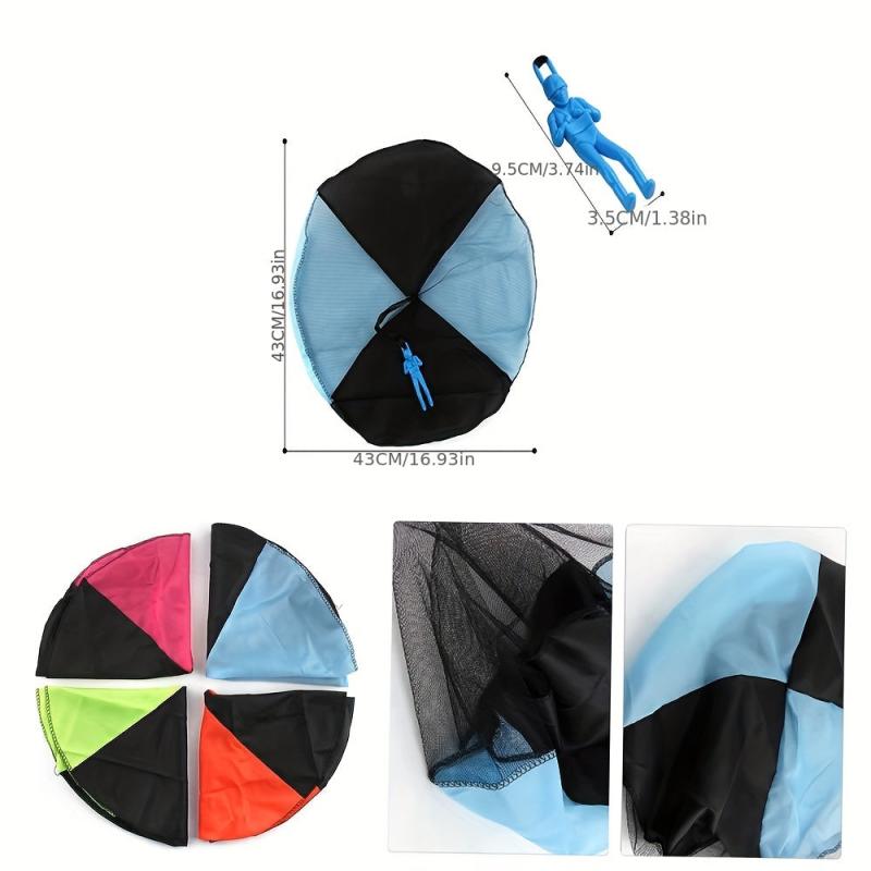 4pcs Parachute Toys Outdoor Flying Toys Parachute Jumping