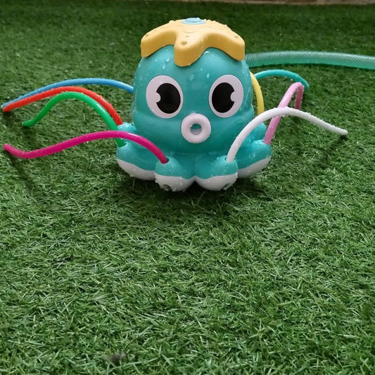 Kids Octopus Sprinkler Toy, 8 Wiggle Tubes, Attaches to Garden Hose