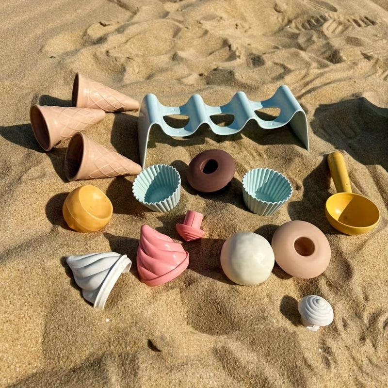 Kids Beach Toy Handcart Set Sand/Water Digging Shovel Tool for Boys and Girls