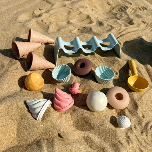 Kids Beach Toy Handcart Set Sand/Water Digging Shovel Tool for Boys and Girls