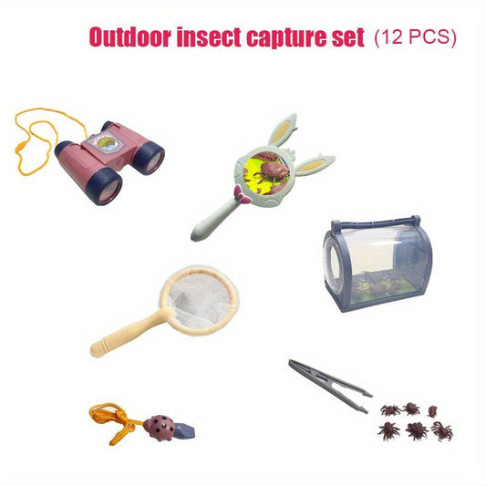 12PCS Bug Catcher Kit Insect Catcher Outdoor Explorer Kit Science Educational