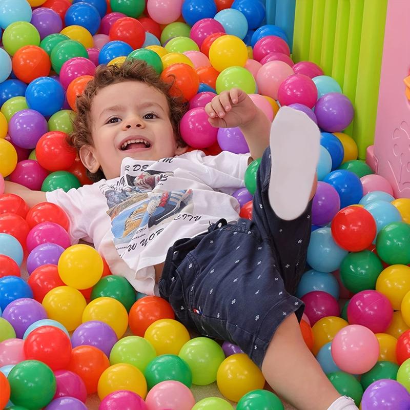 Soft Plastic Ball Pit Balls - Ideal for Baby and Toddler, Tent, Pool, Water Toy