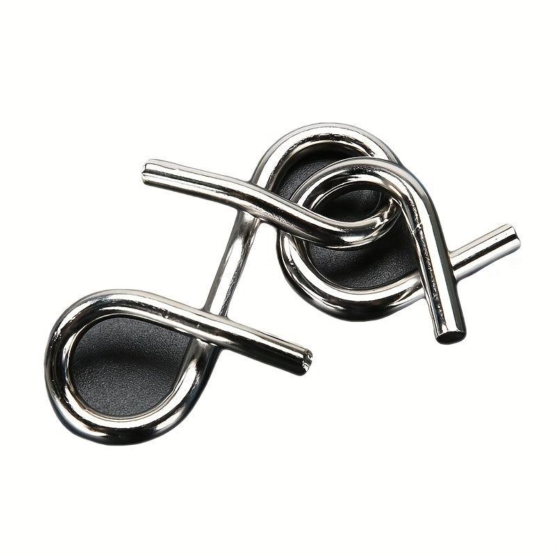 Metal Wire Puzzle Game Set Iron Chains Unlock Interlocking Games