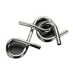 Metal Wire Puzzle Game Set Iron Chains Unlock Interlocking Games