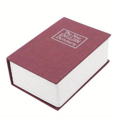 Hidden Book Safe with Lock Secret Security Stash PASSWORD