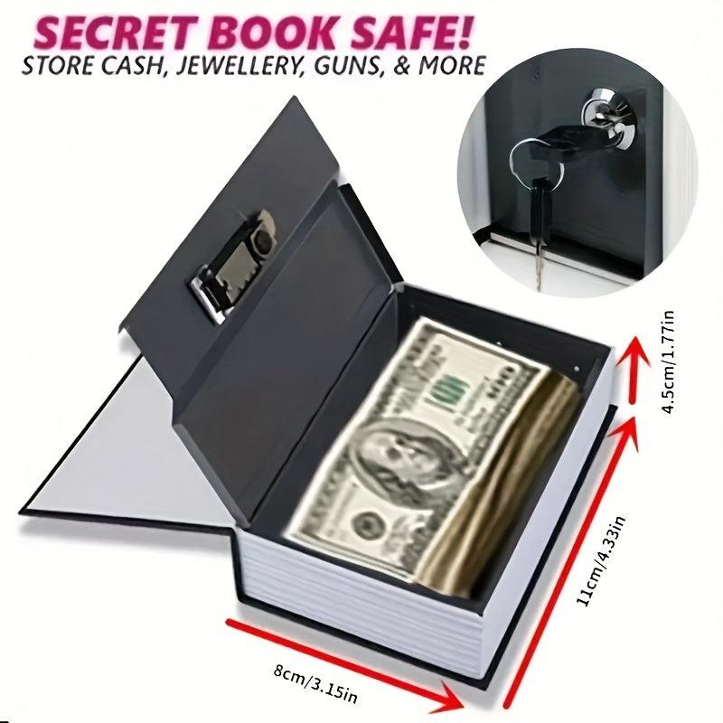 Hidden Book Safe with Lock Secret Security Stash PASSWORD
