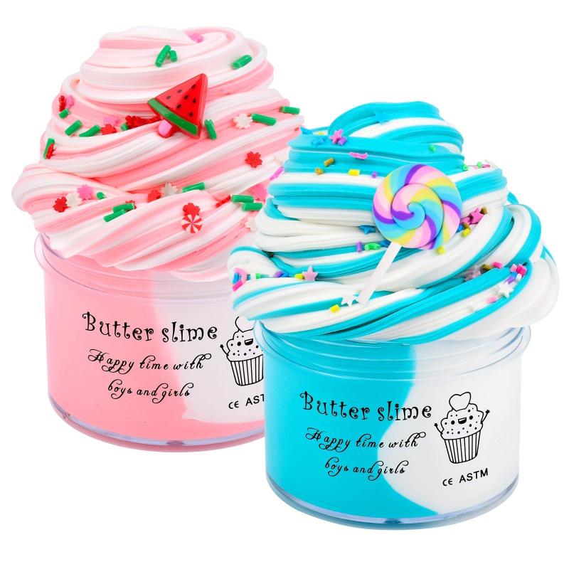 2pcs Cotton Mud & Slime Set in Pink Color for Kids