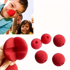 10pcs Sponge Clown Nose Red Nose Halloween Carnival Decoration
