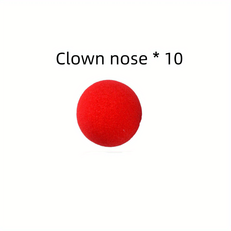 10pcs Sponge Clown Nose Red Nose Halloween Carnival Decoration