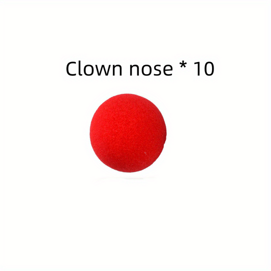 10pcs Sponge Clown Nose Red Nose Halloween Carnival Decoration