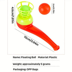 80s Nostalgic Pipe Blowing Ball Toy Children's Educational Gift