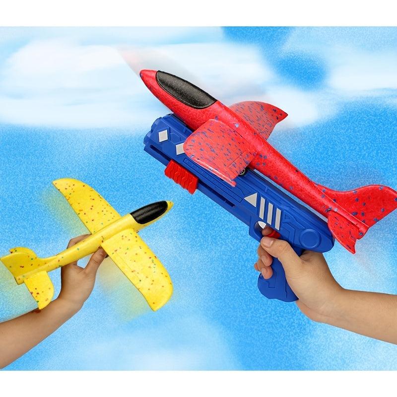 Airplane Launcher Toy Children Bubble Catapult Plane Catapult Gun