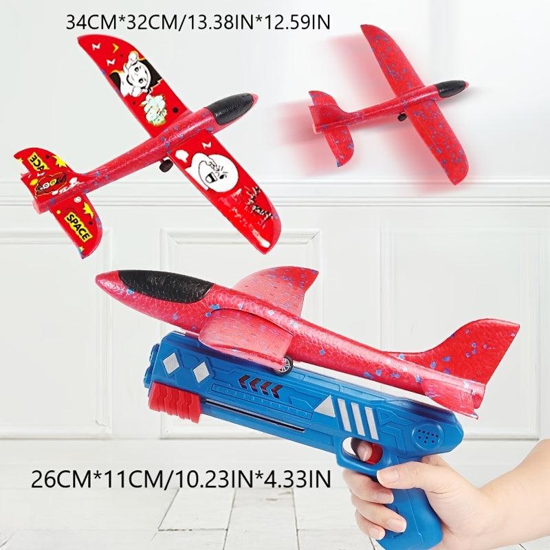 Airplane Launcher Toy Children Bubble Catapult Plane Catapult Gun