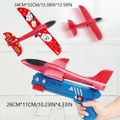Airplane Launcher Toy Children Bubble Catapult Plane Catapult Gun