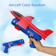 Airplane Launcher Toy Children Bubble Catapult Plane Catapult Gun