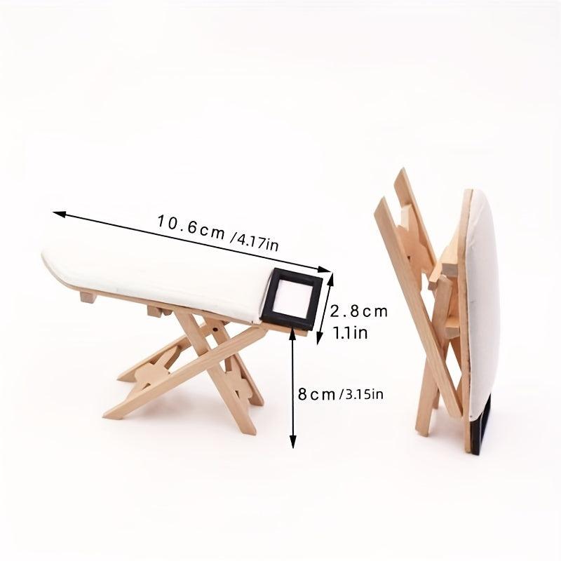 1:12 Mini Ironing Table Sewing Model for Doll House Decoration