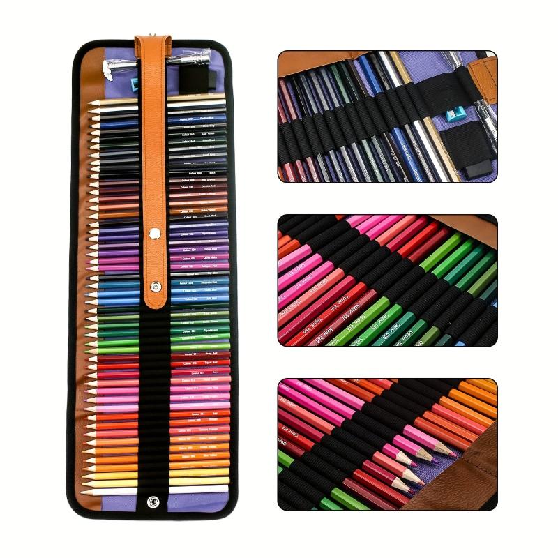 50pcs Coloring Pencils Set with Canvas Bag