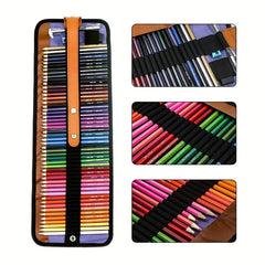 50pcs Coloring Pencils Set with Canvas Bag