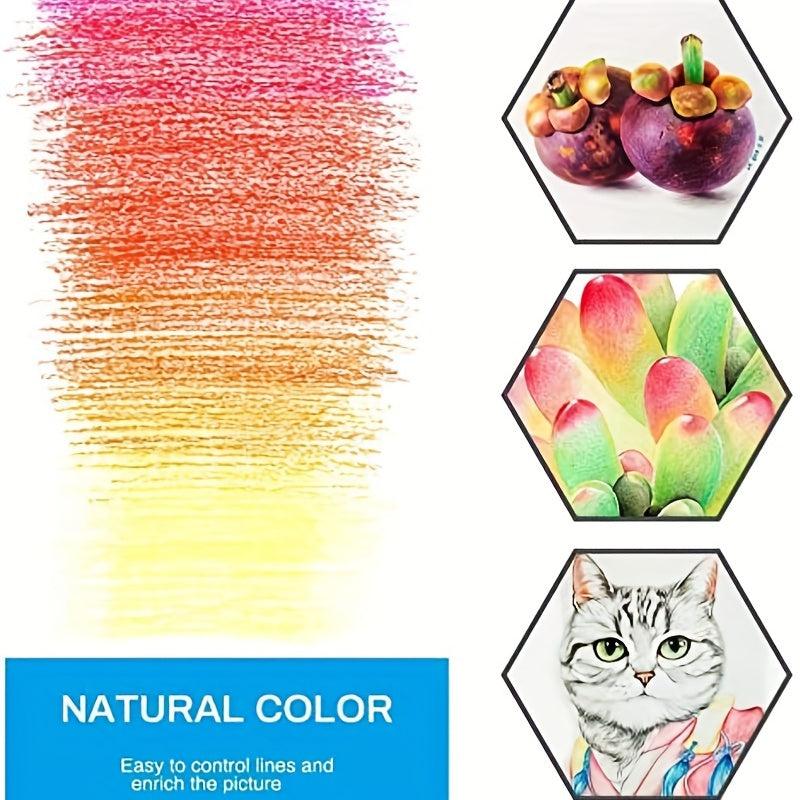 50pcs Coloring Pencils Set with Canvas Bag