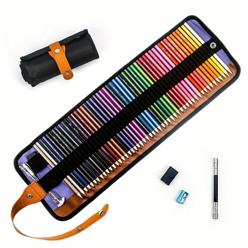 50pcs Coloring Pencils Set with Canvas Bag