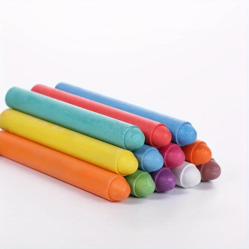 12pcs Water Soluble Chalks Family Student Doodle Teacher Chalks